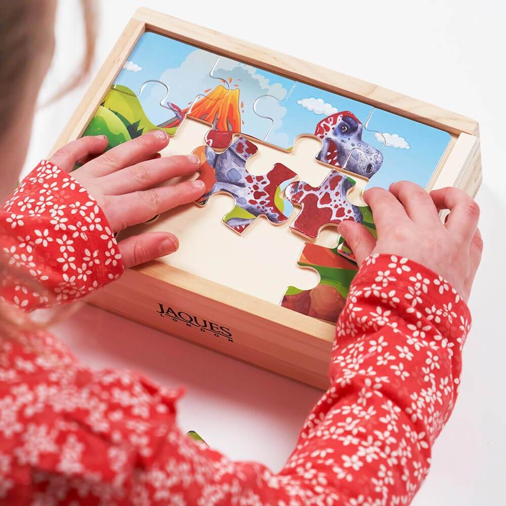 Wooden Puzzle Tray With Storage  Wooden puzzles, Playing card