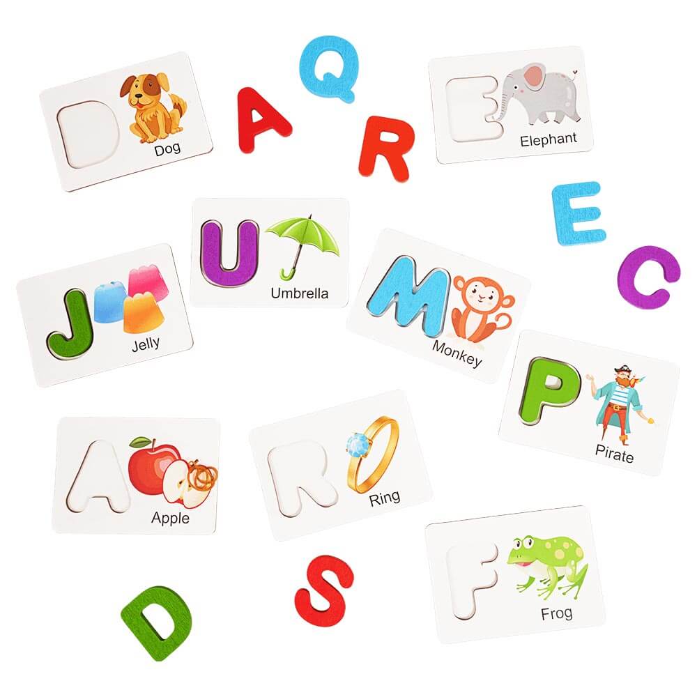 13Pcs/Set English 26 Letters Alphabet Flash Cards A4 Posters Classroom  Decoration Match Game Baby Learning Toys Kindergarten Kids Montessori  Teaching