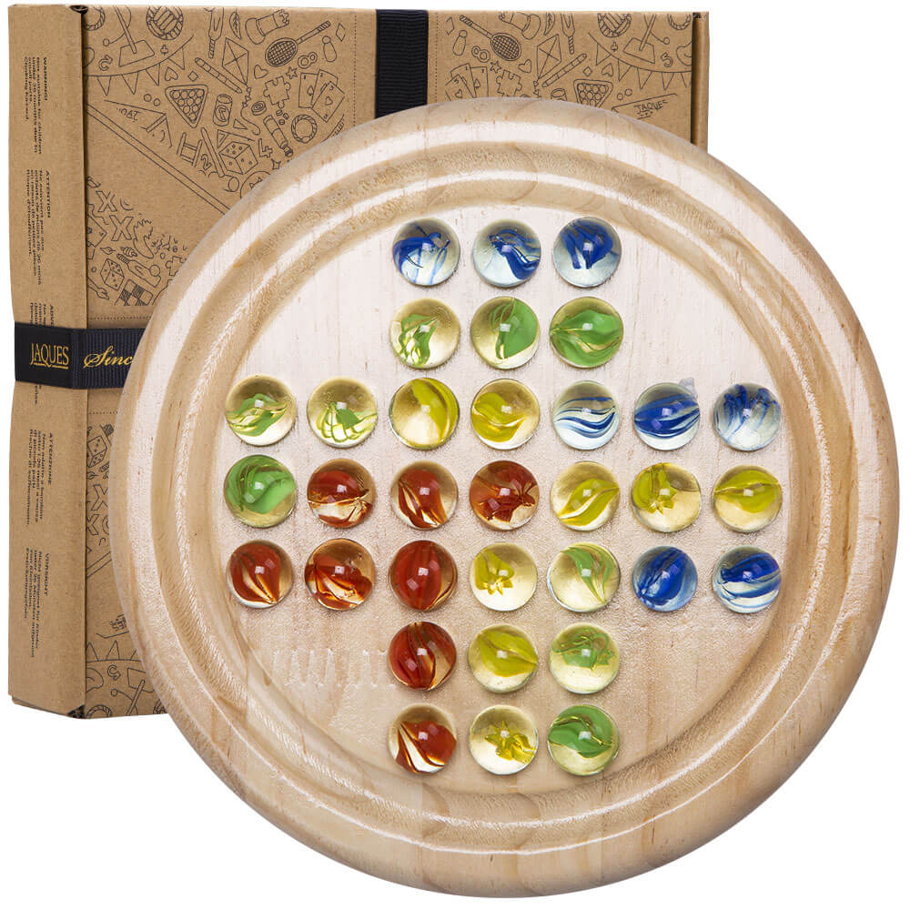 Wooden box deals marble game