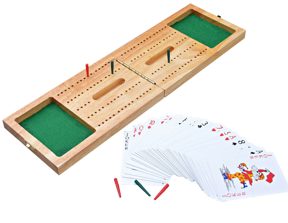  Folding cribbage board