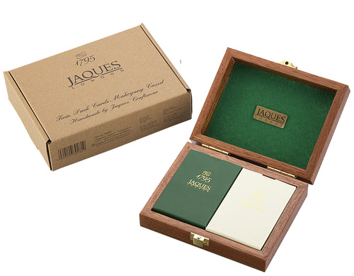 Studio image of the twin cards pack with the signature packaging 