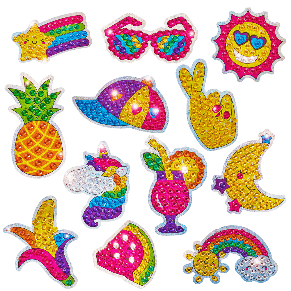 Gem art stickers