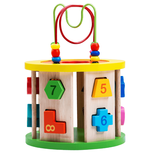 Wooden Activity Cube | Activity Cube for Toddlers