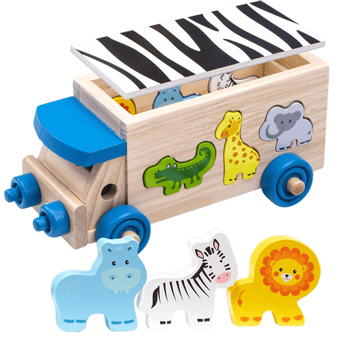 Wooden Safari Shape Sorter