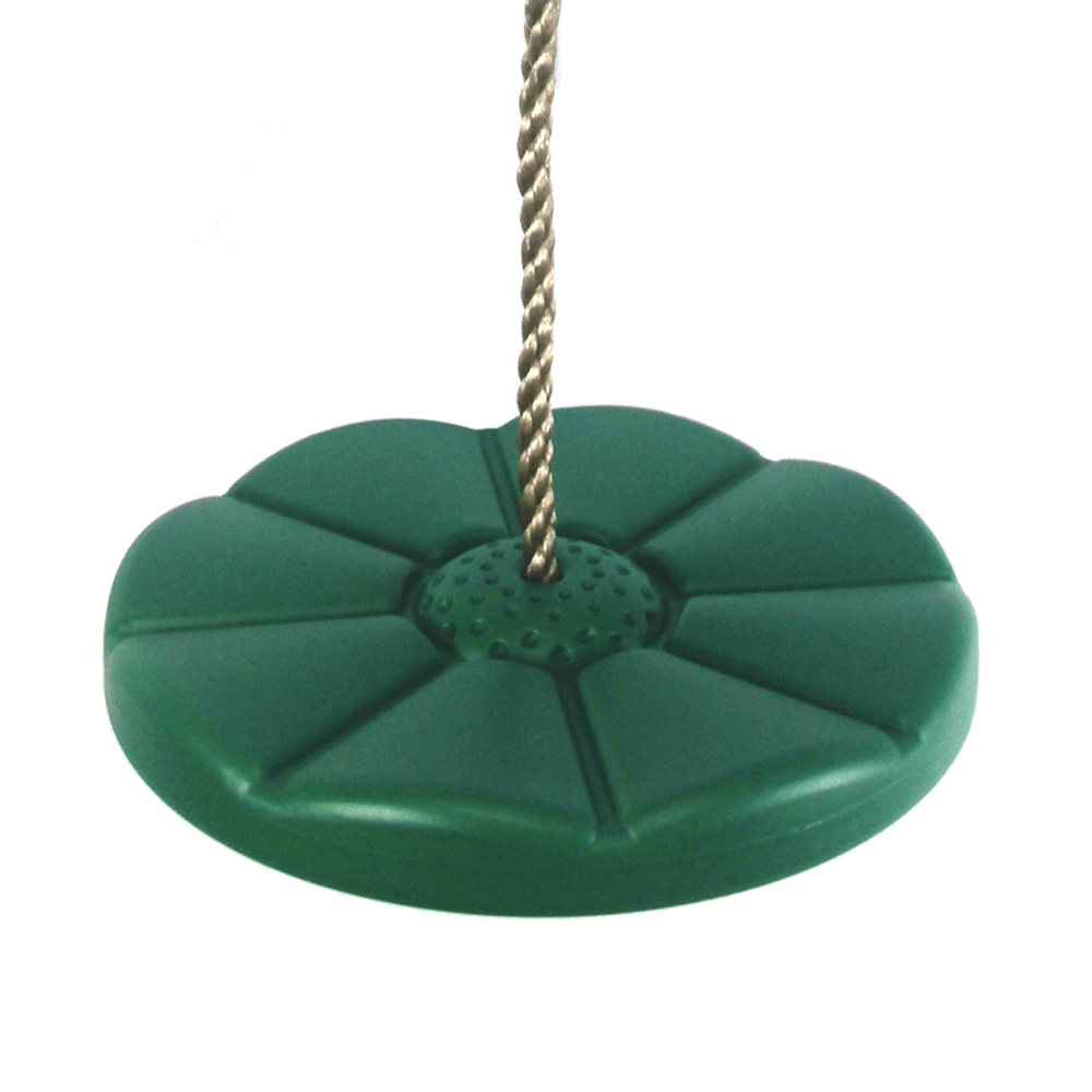  Green button swing seat