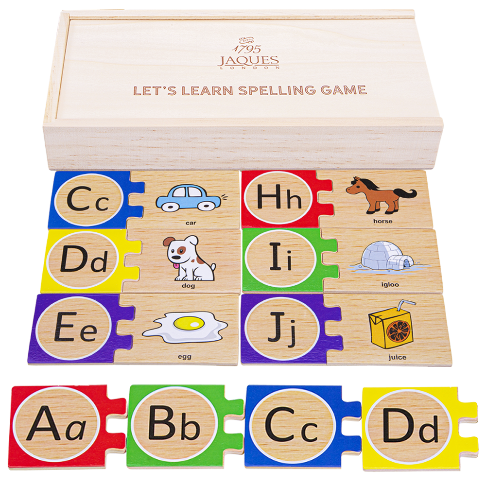 Letter Recognition Game with Wooden Box