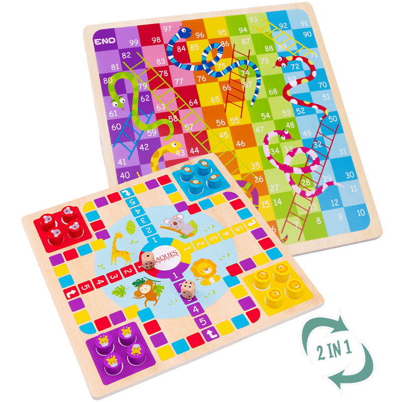 Snakes and Ladders with Ludo - Family Board Game