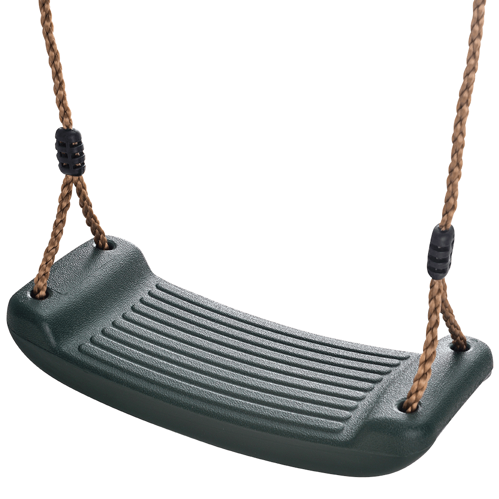 Swing seat pictured hanging upright 