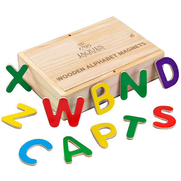 Wooden Alphabet Set Magnetic Letters Jaques of London