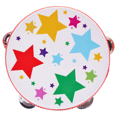 Wooden star tambourine